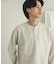 ワッフルヘンリーネックロングTシャツ