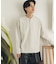 ワッフルヘンリーネックロングTシャツ