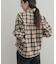 フリルネックチェックブラウス 26AW