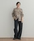 フリルネックチェックブラウス 26AW