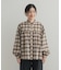 フリルネックチェックブラウス 26AW