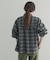 フリルネックチェックブラウス 26AW