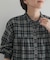 フリルネックチェックブラウス 26AW
