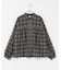 フリルネックチェックブラウス 26AW