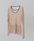 フロッキードットシアーフリルトップ