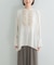 MARILYN MOON CRYSTAL PLEATS SATIN SHIRTS