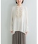 MARILYN MOON CRYSTAL PLEATS SATIN SHIRTS