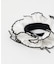 heyep SILK BICOLOR RUFFLE SCRUNCHIE