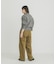 スウェットライクハイネックニット