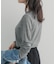カシミヤシルク混クルーネックカットソー