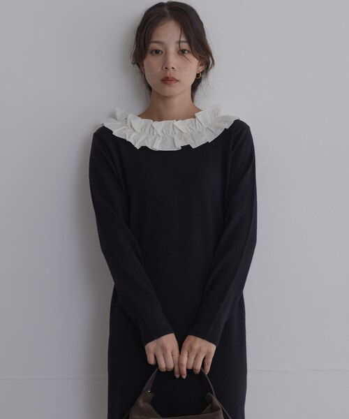 WEB限定』フリルネックニットワンピース｜アーバンリサーチの通販