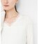 V-NECK LACE RIB TOPS