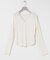 V-NECK LACE RIB TOPS