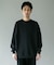 スラブダンボールクルーネックロングスリーブTシャツ