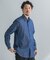 LIFE STYLE TAILOR　ショートワイドデニムライクシャツ