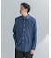LIFE STYLE TAILOR　ショートワイドデニムライクシャツ