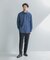 LIFE STYLE TAILOR　ショートワイドデニムライクシャツ