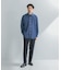 LIFE STYLE TAILOR　ショートワイドデニムライクシャツ