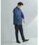 LIFE STYLE TAILOR　ショートワイドデニムライクシャツ