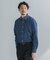 LIFE STYLE TAILOR　ショートワイドデニムライクシャツ