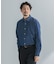 LIFE STYLE TAILOR　ショートワイドデニムライクシャツ