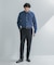 LIFE STYLE TAILOR　ショートワイドデニムライクシャツ