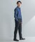 LIFE STYLE TAILOR　ショートワイドデニムライクシャツ