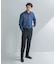 LIFE STYLE TAILOR　ショートワイドデニムライクシャツ