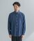 LIFE STYLE TAILOR　ショートワイドデニムライクシャツ
