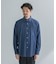 LIFE STYLE TAILOR　ショートワイドデニムライクシャツ