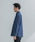 LIFE STYLE TAILOR　ショートワイドデニムライクシャツ