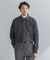 LIFE STYLE TAILOR　ショートワイドデニムライクシャツ