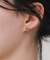 ステンレスフレームビジューピアス