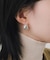 ボリュームツイストラインフープピアス