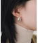 ボリュームツイストラインフープピアス