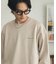 『WEB／一部店舗限定サイズ』シシュウフェイクスエードクルーネックスウェット