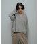 Wool V-Neck Cocoon Knit