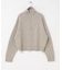 Melange Wool Half-Zip Knit