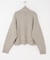 Melange Wool Half-Zip Knit