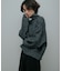 Melange Wool Half-Zip Knit