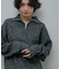 Melange Wool Half-Zip Knit