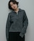 Melange Wool Half-Zip Knit