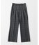 TW CHECK SEMI FLARE PANTS
