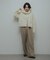 Wool Knit Stole Set Jacket