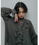 Wool Blend Frill Blouse