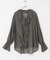 Wool Blend Frill Blouse
