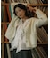 Wool Blend Frill Blouse