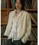 Wool Blend Frill Blouse