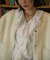 Wool Blend Frill Blouse