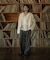 Wool Blend Frill Blouse